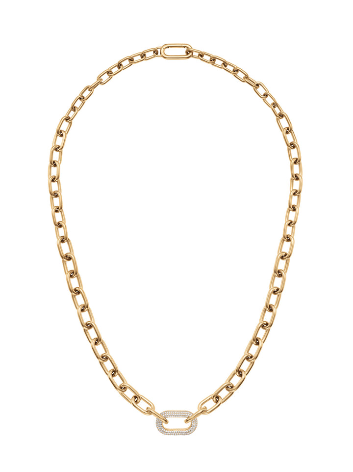 DANIEL WELLINGTON Crystal Link Necklace Gold DW00400589