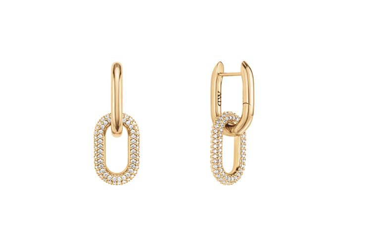 Daniel Wellington Crystal Link Earrings Gold DW00400594