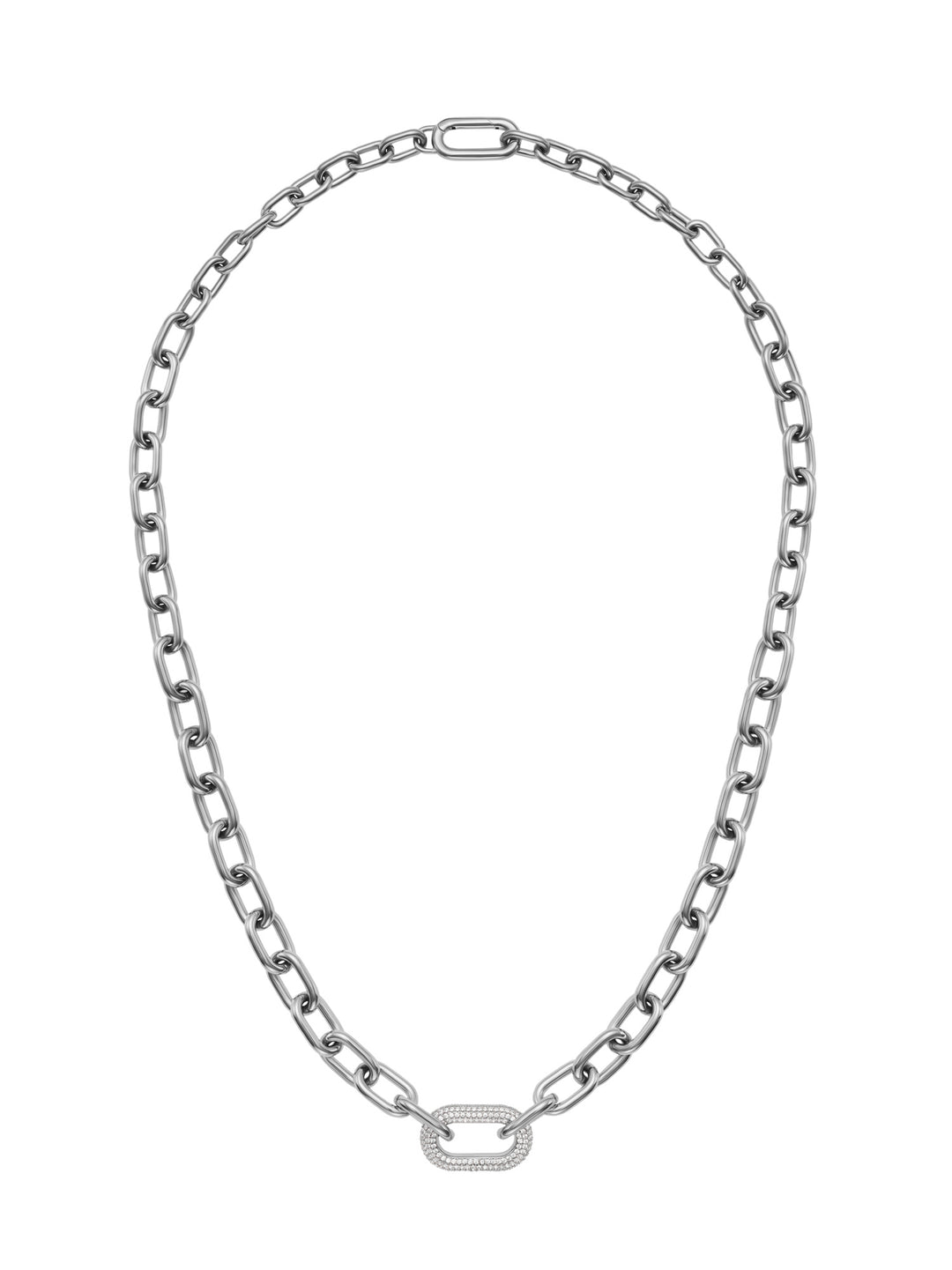 DANIEL WELLINGTON  Crystal Link Necklace Silver DW00400607