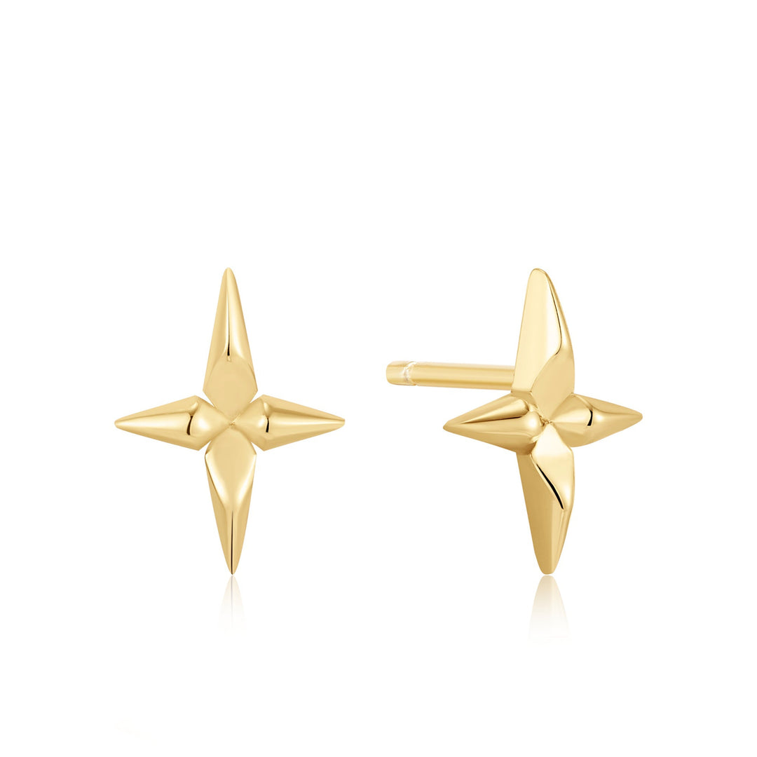 Ania Haie Gold Cross Stud Earrings E053-02G