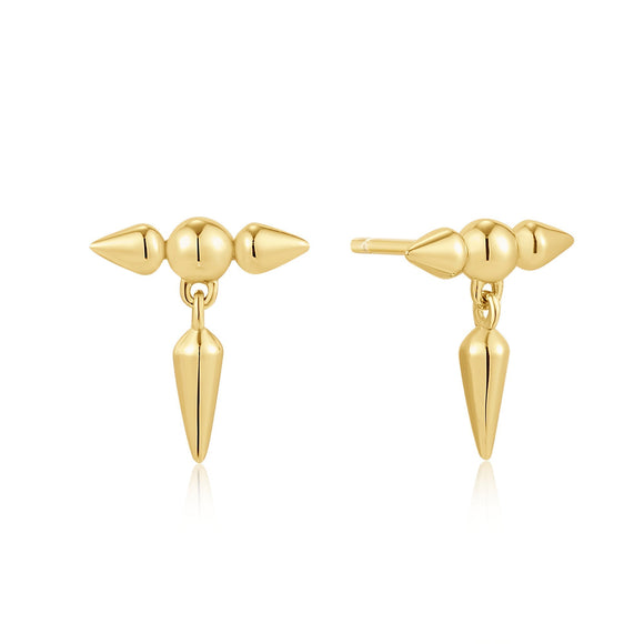 Ania Haie Gold Point Stud Earrings E053-03G