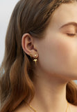 Ania Haie Gold Point Huggie Hoop Earrings E053-07G