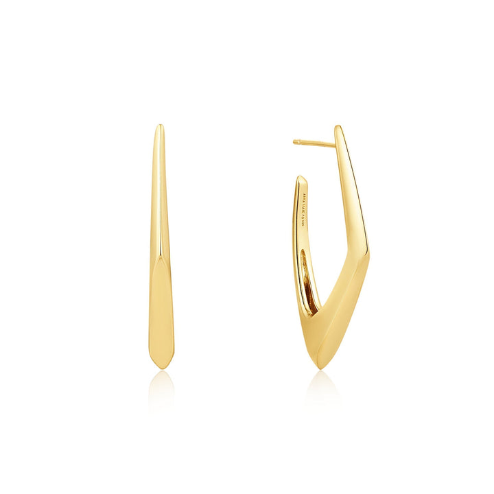 Ania Haie Gold Geometric Hoop Earrings E053-08G