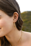Ania Haie Gold Black Agate Huggie Hoop Earrings E053-04G