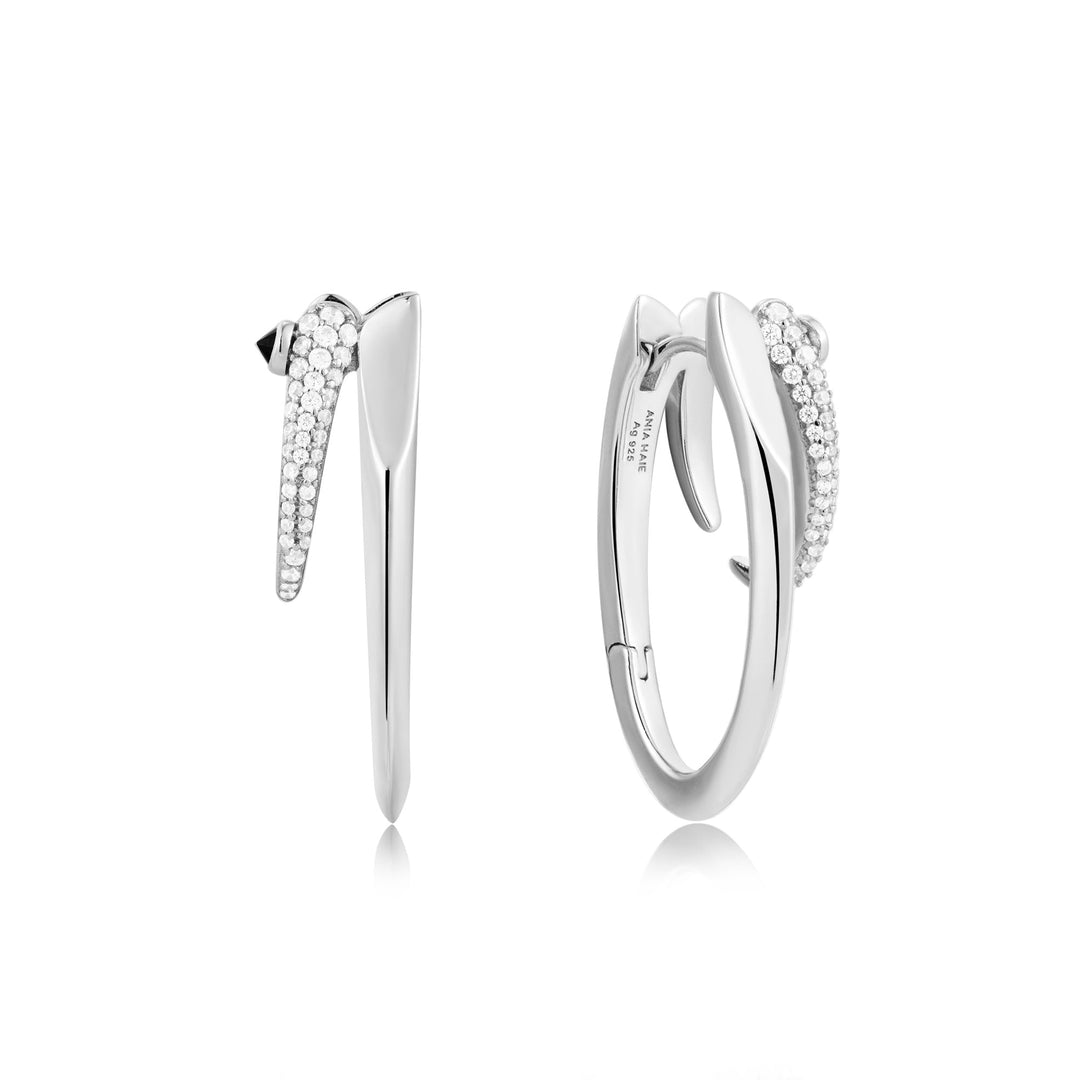 Ania Haie Silver Sparkle Double Hoop Earrings E053-10H