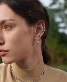 Ania Haie Silver Pearl Barbell Earrings E054-02H