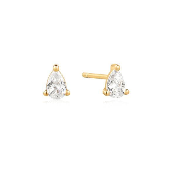 Ania Haie Gold Pear Studs E056-01G