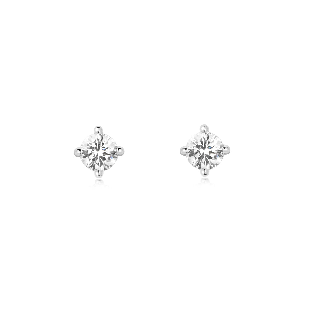 Ania Haie Silver Solitaire Studs E057-01H