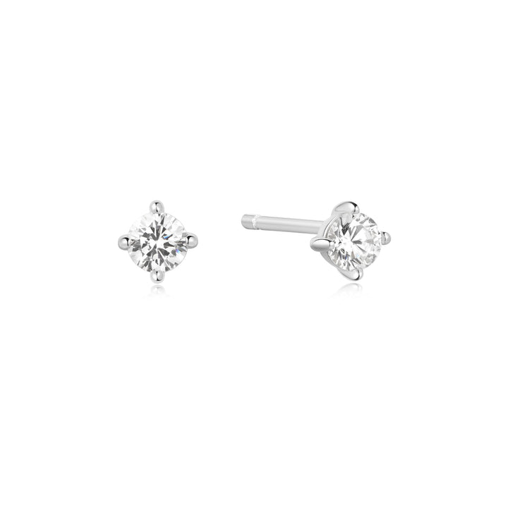 Ania Haie Silver Solitaire Studs E057-01H