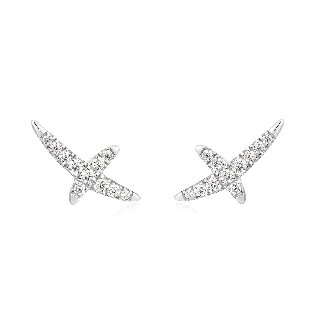 Ania Haie Silver Kiss Pave Studs E057-02H