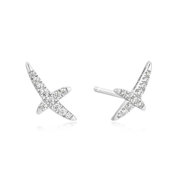 Ania Haie Silver Kiss Pave Studs E057-02H