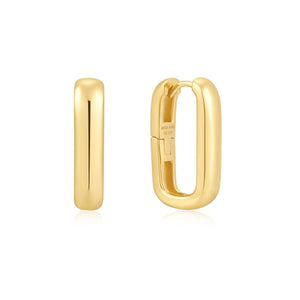 Ania Haie Gold Wide Paper Clip Earrings E058-08G