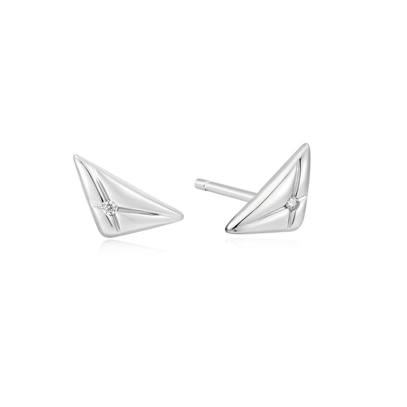 Ania Haie Silver Triangle Kiss Studs E059-05H