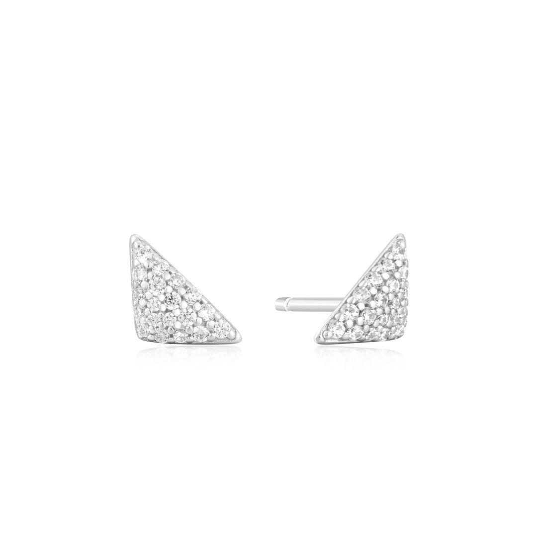 Ania Haie Silver Triangular Pave Studs E059-06H