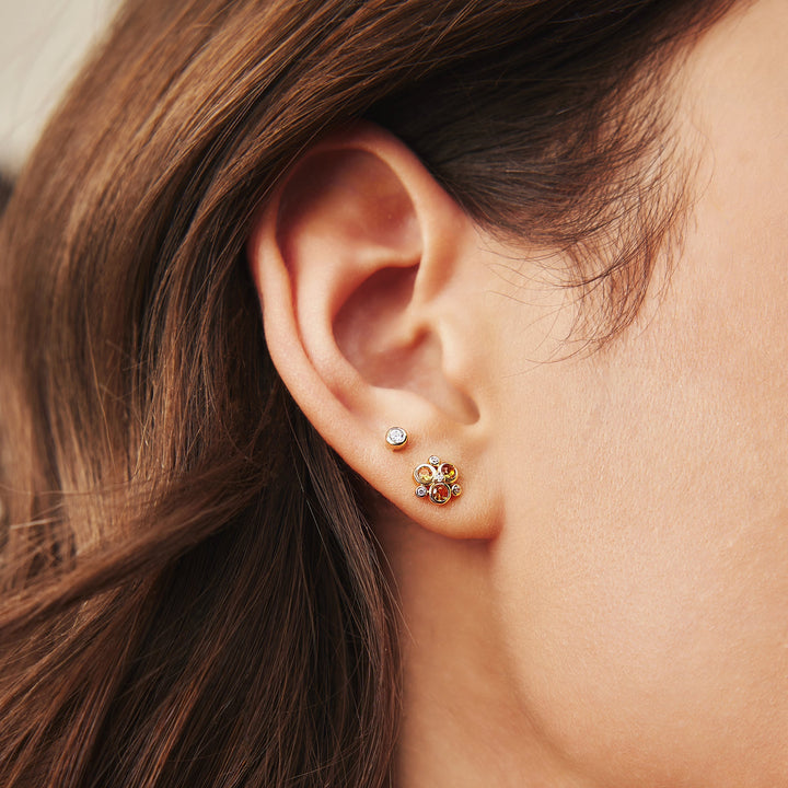 Ania Haie Gold Nano Gem Teardrop Cluster Earrings