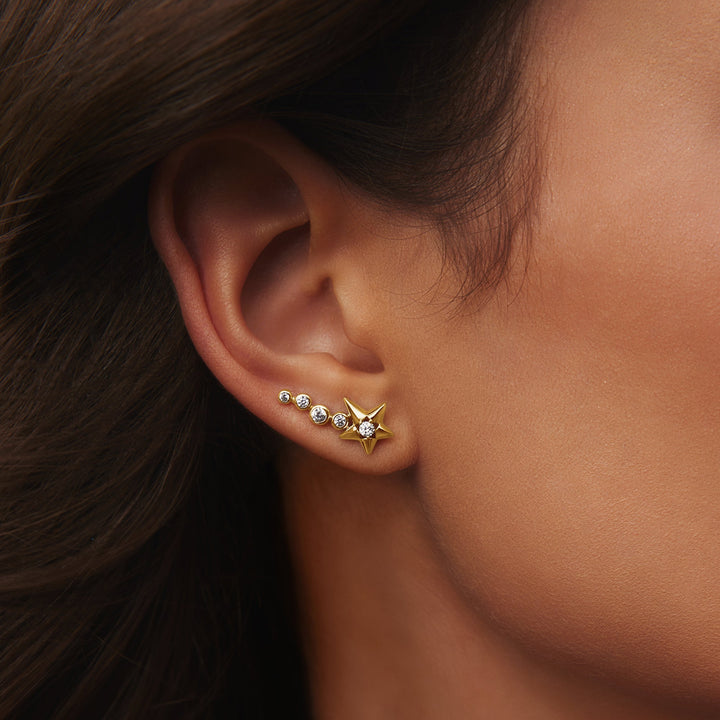 Ania Haie Gold Sparkling Meteor Climbers