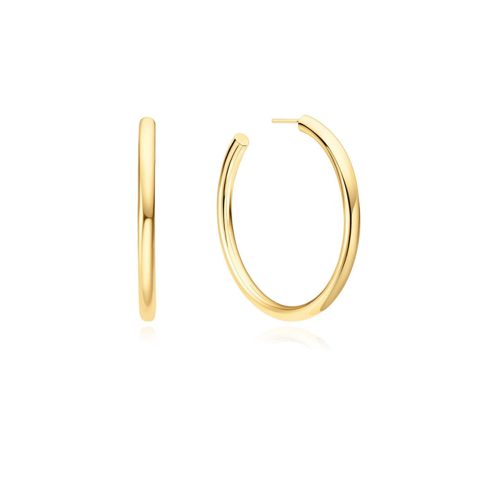 Ania Haie Gold Classic Tube Oversized Hoop Earrings E072-13G