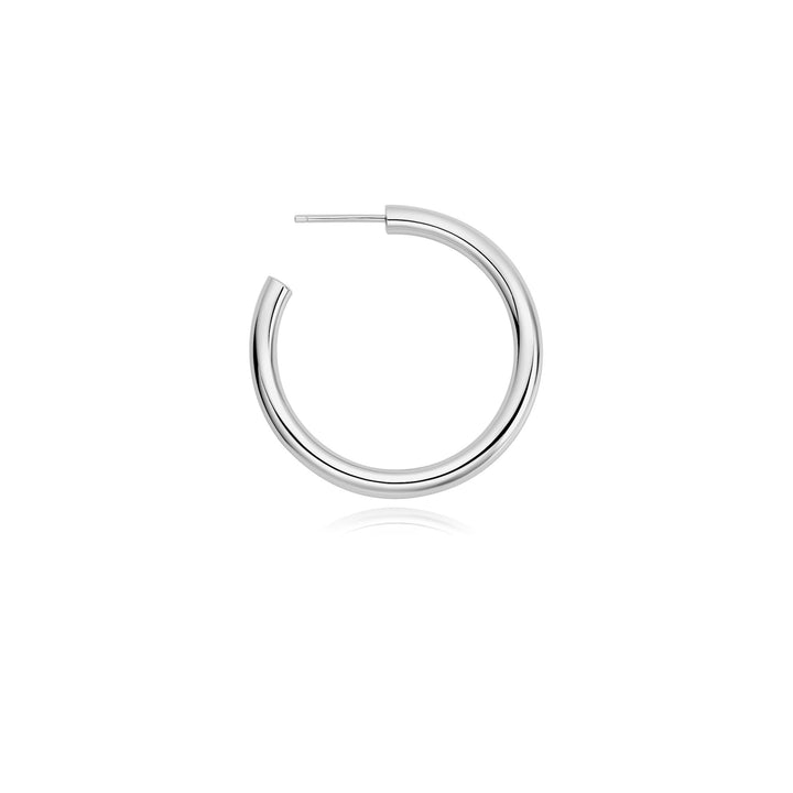 Ania Haie Silver Classic Tube Oversized Hoop Earrings E073-13H