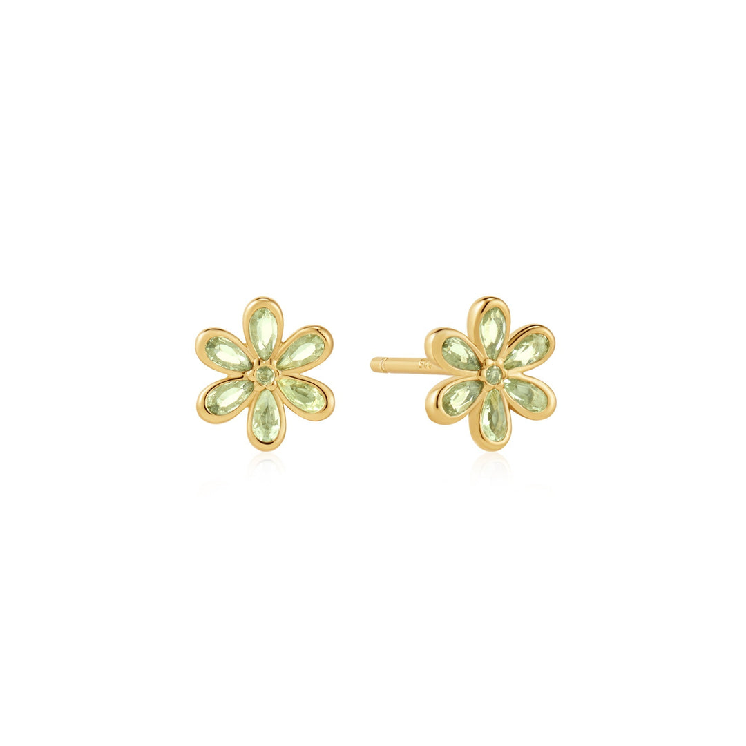 Ania Haie Gold Floral Tassel Drop Stud Earrings E073-05G