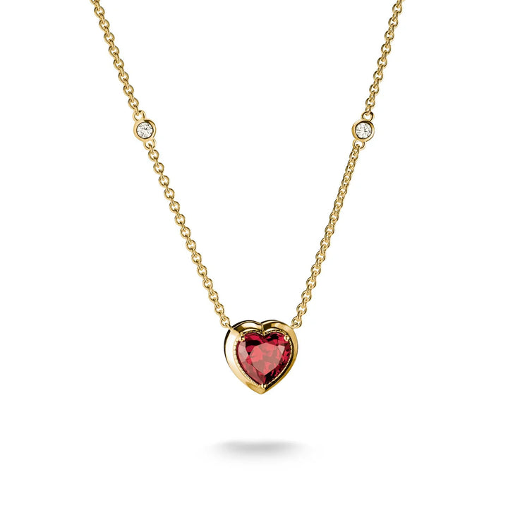 THOMAS SABO Necklace with Red Heart Pendant Gold TKE2365REY