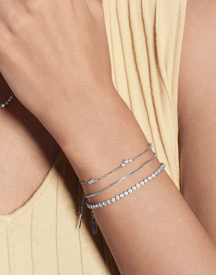 Ania Haie Silver Cluster Station Bracelet B079-01H