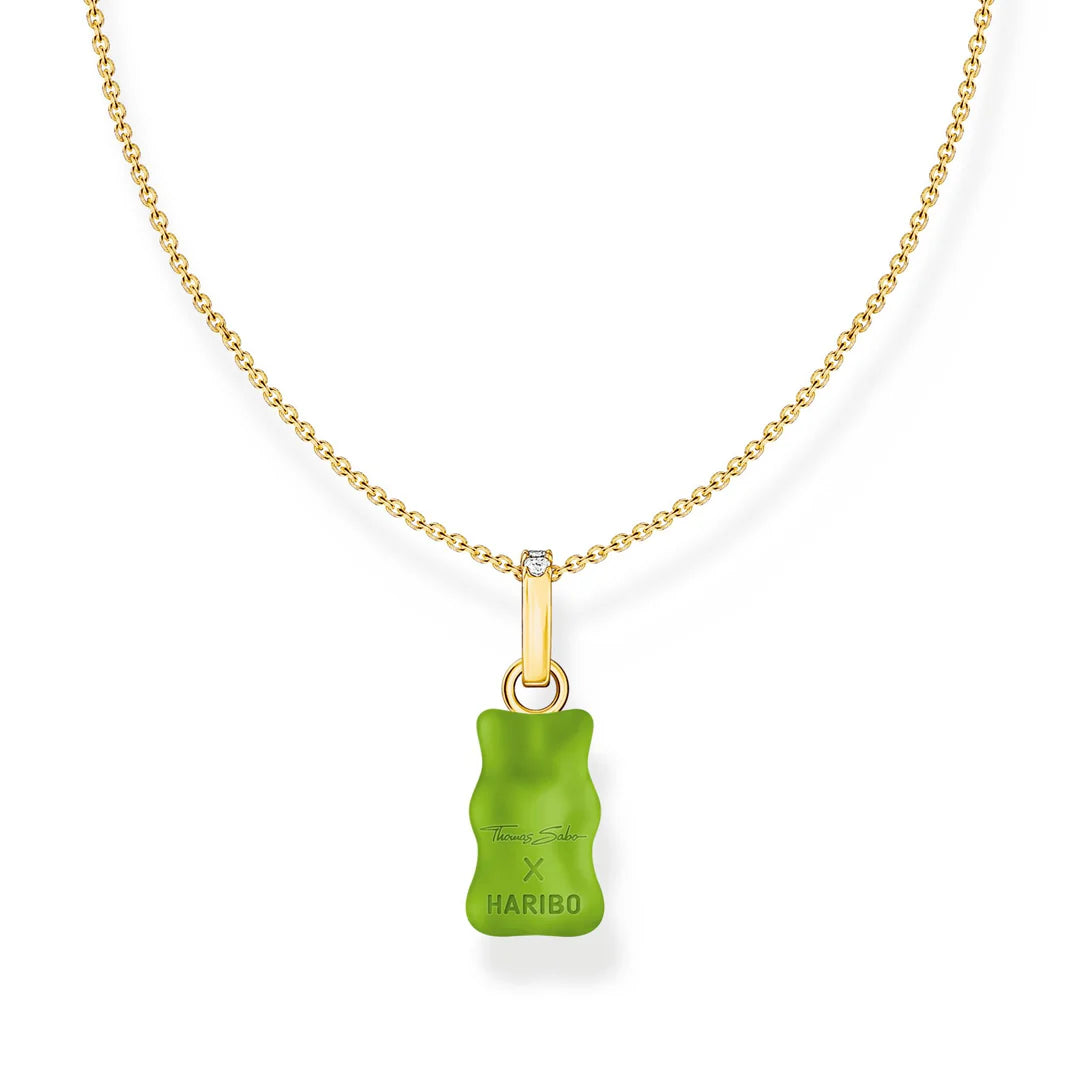 Thomas Sabo Gold Necklace Apple Green Goldbear TKE2209GRY