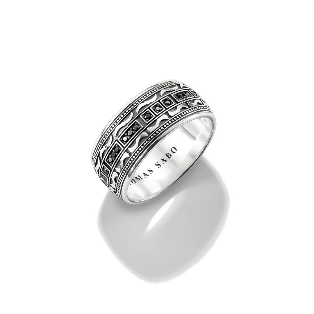 THOMAS SABO Wide Band Ring with Zirconia TR2530B