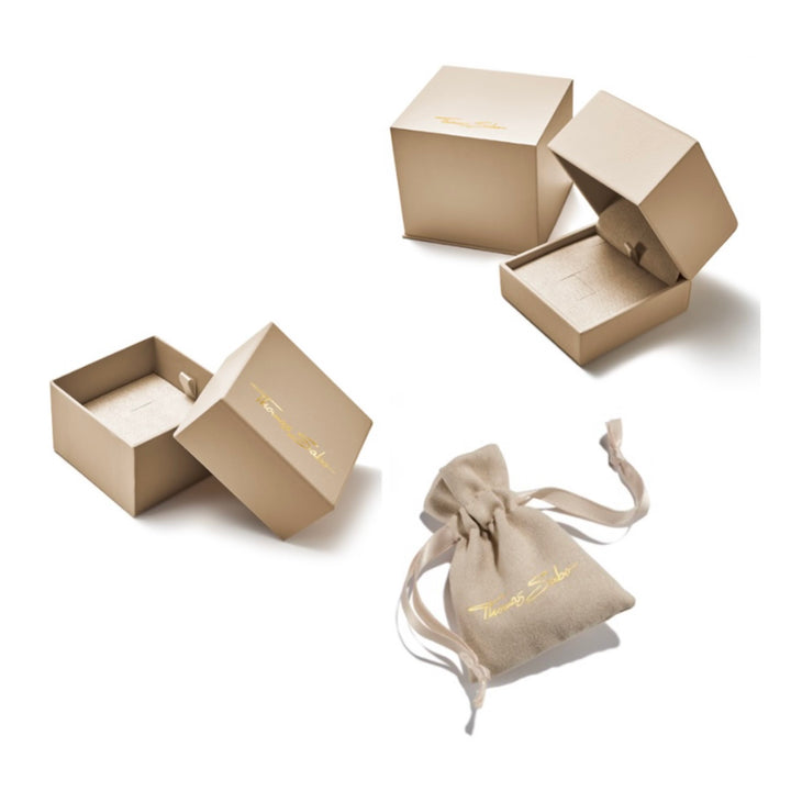 THOMAS SABO Ring with Oval White Zirconia Stone Gold TR2523Y