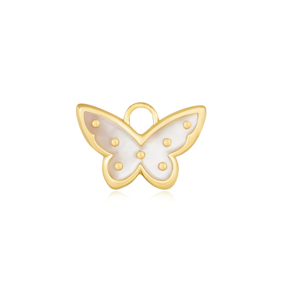 Ania Haie Gold Mother Of Pearl Butterfly Earring Charm EC055-04G