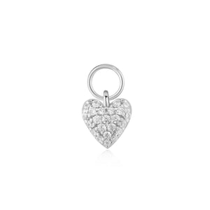 Ania Haie Silver Heart Pave Earring Charm EC060-05H