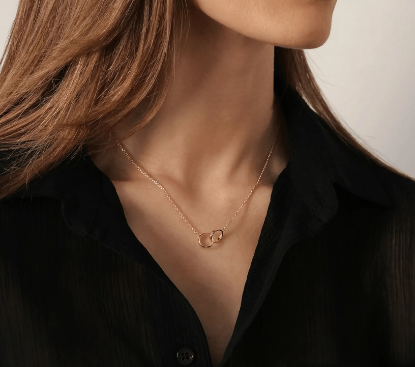 DANIEL WELLINGTON Elan Unity Necklace Rose Gold DW00400166