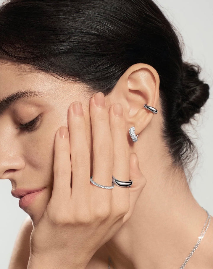Ania Haie Silver Spiral Adjustable Ring R079-02H