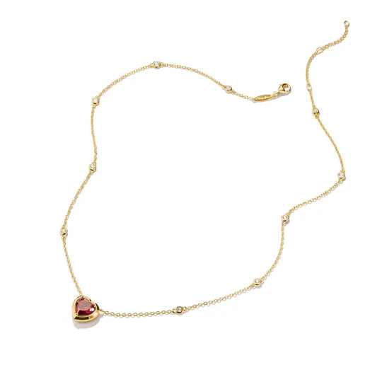 THOMAS SABO Necklace with Red Heart Pendant Gold TKE2365REY