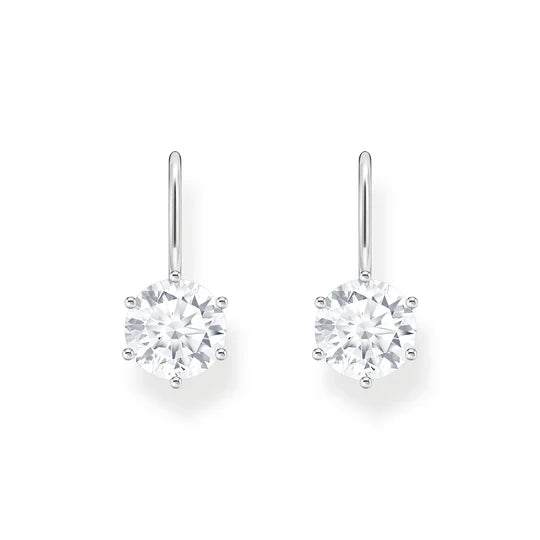 THOMAS SABO EARRINGS with White Zirconia - Silver TH2287