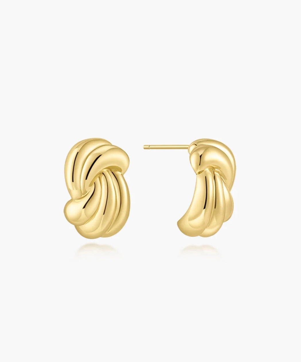 Ania Haie Gold Ripple Twist Stud Earrings E077-04G