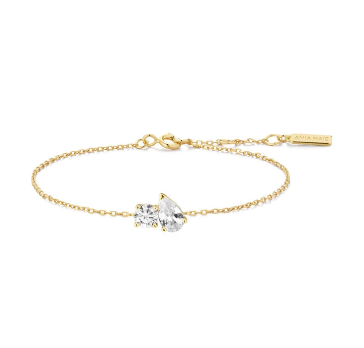 Ania Haie Gold Toi & Moi Bracelet B071-03G