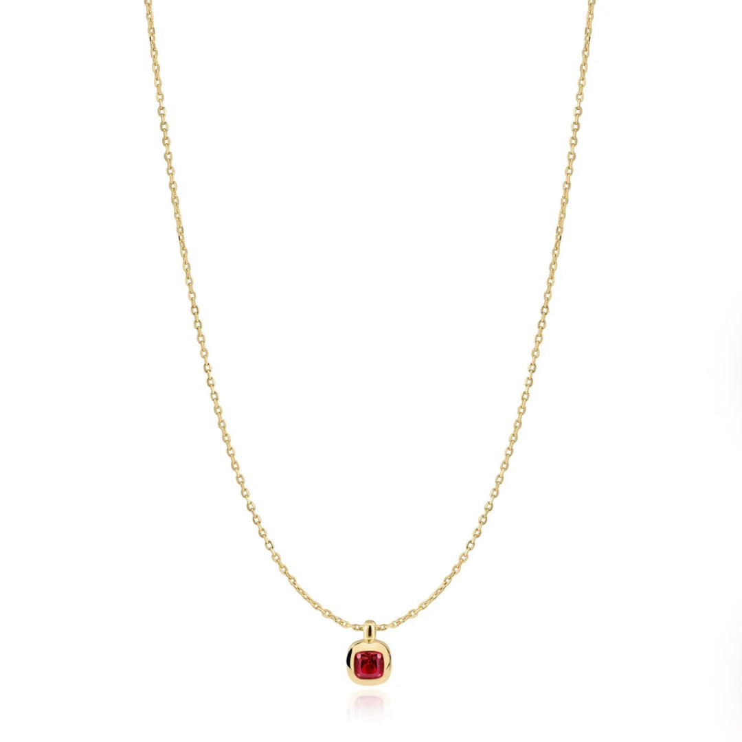 Ania Haie Gold Crimson Solitaire Necklace N071-03G