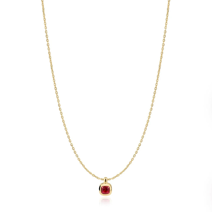 Ania Haie Gold Crimson Solitaire Necklace N071-03G