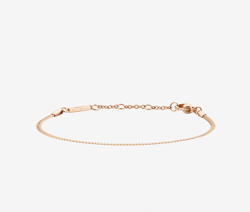 DANIEL WELLINGTON Flat Chain Bracelet Rose Gold DW00400541