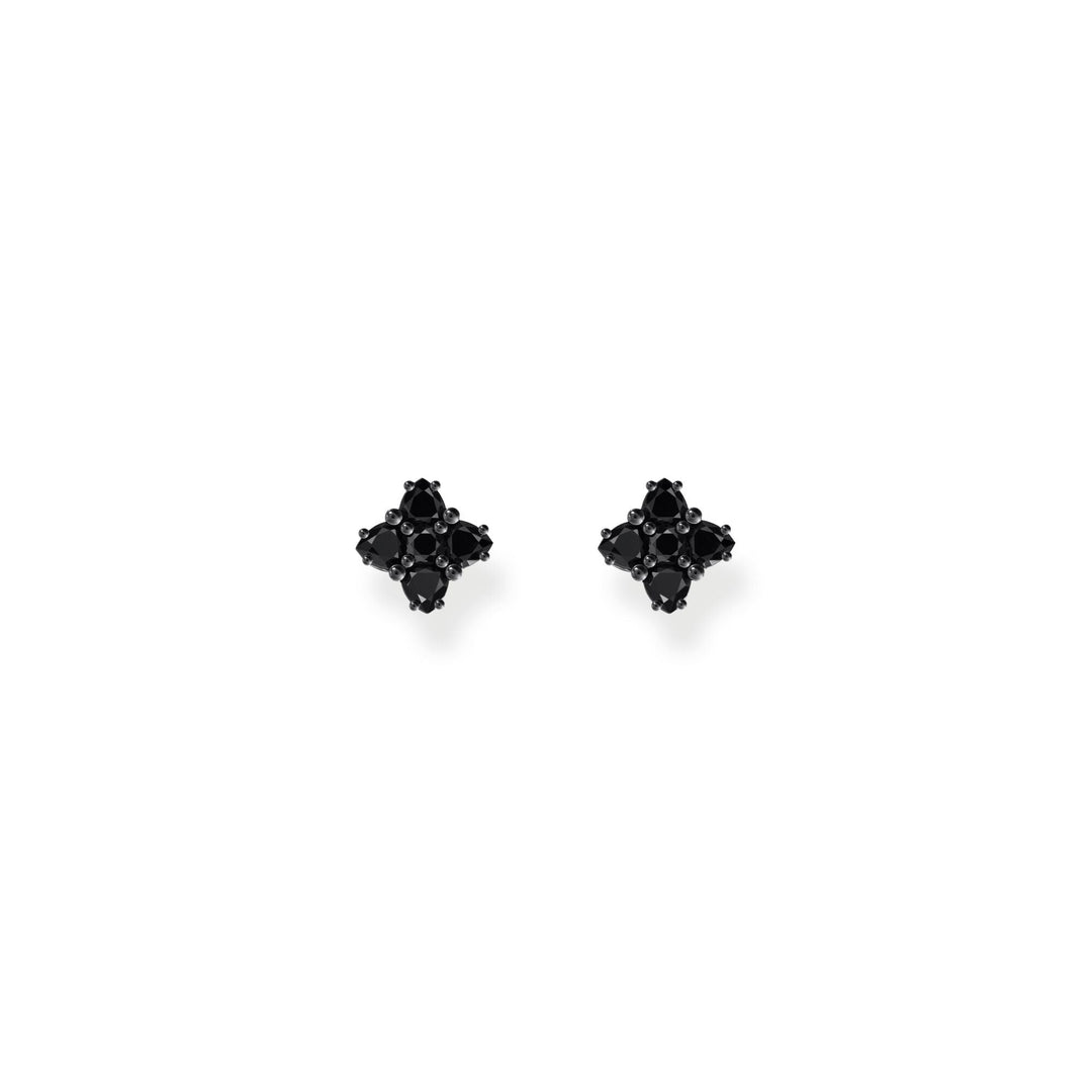 THOMAS SABO Blackened small ear studs with black zirconia TH2171BCZ