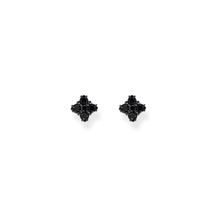 THOMAS SABO Blackened small ear studs with black zirconia TH2171BCZ