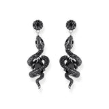 THOMAS SABO Earrings with snake pendant and zirconia TH2295BCZ