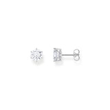 THOMAS SABO Ear studs with big, white zirconia TH2300