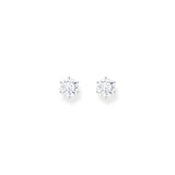 THOMAS SABO Ear studs with big, white zirconia TH2300