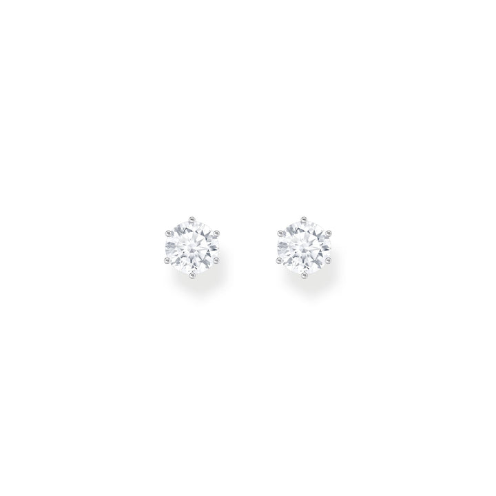 THOMAS SABO Ear studs with white zirconia in brilliant cut TH2301