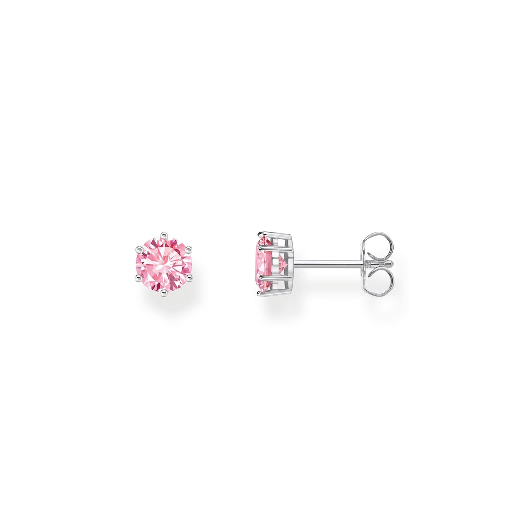 THOMAS SABO Ear studs with pink zirconia in brilliant cut TH2301P