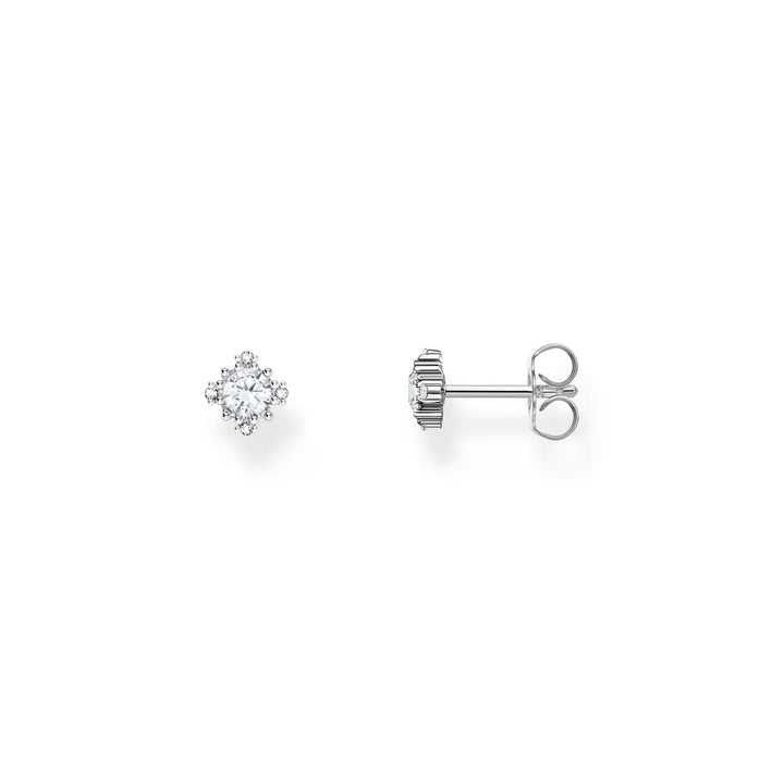 THOMAS SABO Vintage Romance Small ear studs with white zirconia TH2311CZ