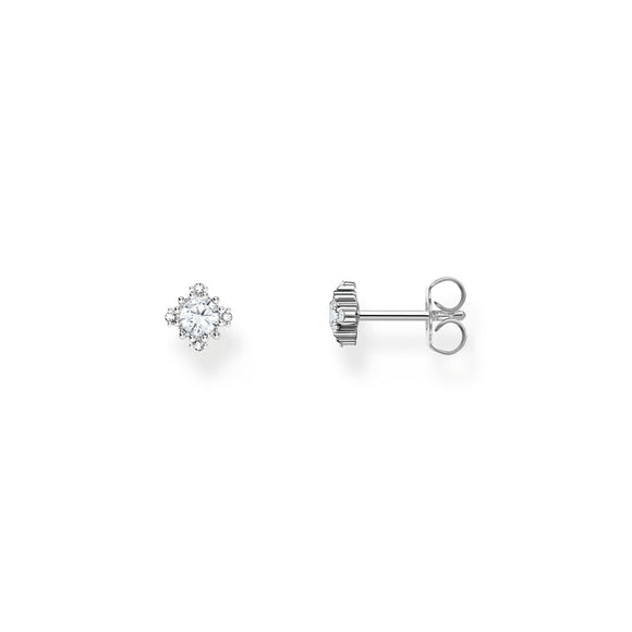 THOMAS SABO Vintage Romance Small ear studs with white zirconia TH2311CZ