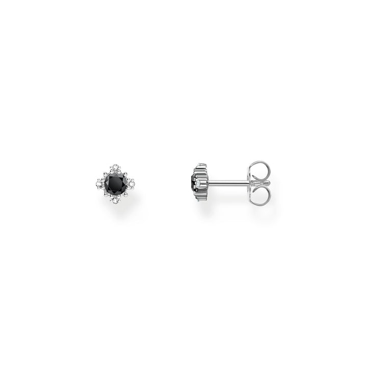 THOMAS SABO Vintage Romance Small ear studs with black zirconia TH2311BCZ