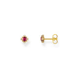 THOMAS SABO Vintage Romance Small ear studs with red sapphire TH2311REY